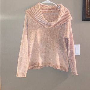 Pink knit sweater